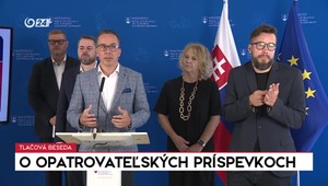 Tlačová beseda ministra Tomáša o opatrovateľských príspevkoch