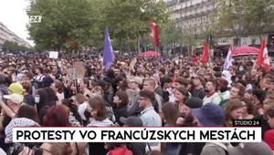 Štúdio 24: Protesty vo francúzskych mestách