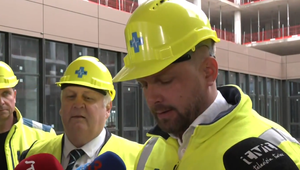 Tlačová beseda: Kontrola na stavbe nemocnice