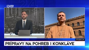 Štúdio 24: Prípravy na pohreb i konkláve