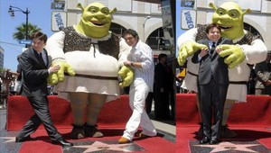Shrek má hviezdu na Chodníku slávy