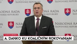 Tlačová beseda Andreja Danka ku koaličným rokovaniam