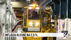 Štúdio 24 o tom, že inflácia klesne pod 2,5 percenta