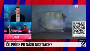 Štúdio 24 o pretvrávajúcich nepokojoch vo Francúzsku