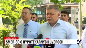 Tlačová beseda strany Smer-SSD k hypotekárnym úrokom