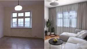 Nové bývanie: vizualizácia - Dvojizbový byt v srdci Bratislavy v pôvodnom stave