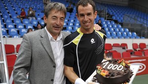 Ritro Slovak Open, Hrbatý oslávil 1000. zápas víťazstvom