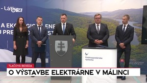 Tlačová beseda ministra Tarabu o výstavbe elektrárne v Málinci