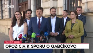 Tlačová beseda: Opozícia k sporu o Gabčíkovo