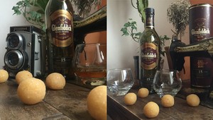 Raw guľôčky zo škótskej single malt whisky