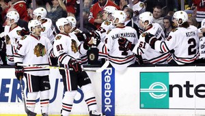 Marián Hossa rozhodol jediným gólom o triumfe Chicaga