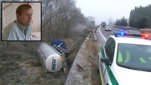 Prežil peklo! Havarovaný kamionista trpel v mraze dlhé hodiny