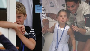 Georgovi vypadali zuby, Charlotte robila grimasy