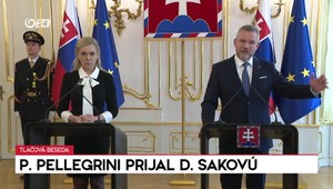 Tlačová beseda prezidenta Petra Pellegriniho po prijatí ministerky Denisy Sakovej
