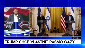Štúdio 24: Trump chce vlastniť Pásmo Gazy