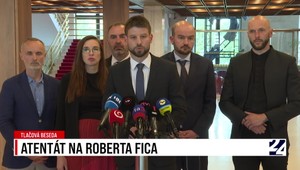 Tlačová beseda strany Progresívne Slovensko k atentátu na premiéra Fica