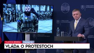 Tlačová beseda vládnych predstaviteľov o protestoch
