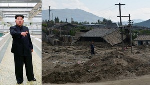 Študenti zachraňovali počas tajfúnu portréty Kima, zahynuli