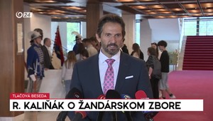 Tlačová beseda ministra Kaliňáka o žandárskom zbore