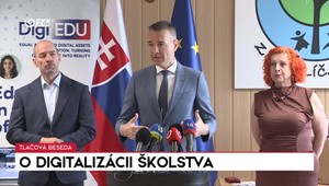 Tlačová beseda o digitalizácii školstva