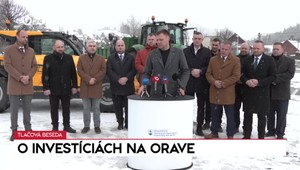 Tlačová beseda ministra Tarabu o investíciách na Orave