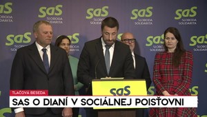 Tlačová beseda strany SaS o dianí v sociálnej poisťovni