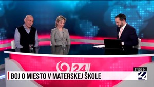 Soňa Hanzlovičová a Dušan Noga v Štúdiu JOJ 24: Boj o miesto v materskej škole