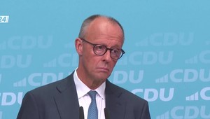 Tlačová beseda nemeckého kancelára Friedricha Merza k vížazstvu AfD