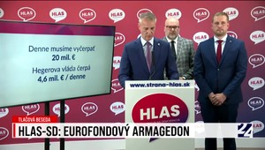 Tlačová beseda strany HLAS-SD o eurofondovom armagedone
