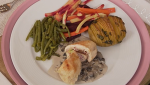 Hlavné jedlo: Farebná šupa na pare