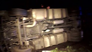 Neďaleko Kriváňa havaroval chorvátsky kamión. Škody sa vyšplhali na tisíce eur