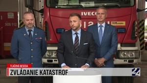 Tlačová beseda ministrov vnútra a investícií o zvládaní katastrof