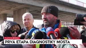 Tlačová beseda: Prvá etapa diagnostiky mosta