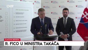 Tlačová beseda: Premiér Fico u ministra Takáča