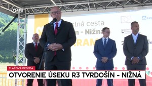 Tlačová beseda ministra dopravy k otvoreniu úseku R3 Tvrdošín-Nižná