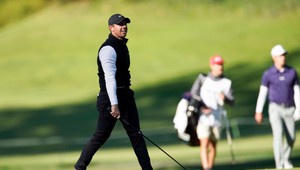 Golfista hral s driemajúcim aligátorom za chrbtom. Nevedel o ňom