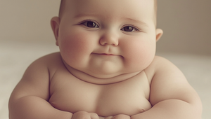 Má len 4 mesiace, no váži cez... Myslíte si, že je toto bábätko tučné?