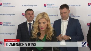 Tlačová beseda ministerky kultúry Martiny Šimkovičovej o zmenách v RTVS