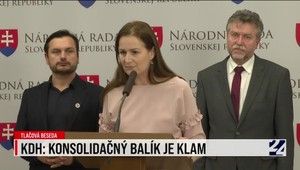 KDH: Konsolidačný balík je klam