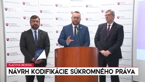 Tlačová beseda ministerstva spravodlivosti k návrhu kodifikácie súkromného práva