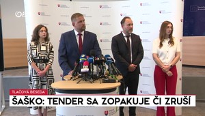 Tlačová beseda ministra Šaška: Tender na záchranky sa zopakuje či zruší