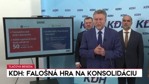 Tlačová beseda KDH o falošnej hre na konsolidáciu