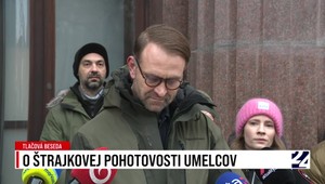 Tlačová beseda členov činohry SND o štrajkovej pohotovosti umelcov