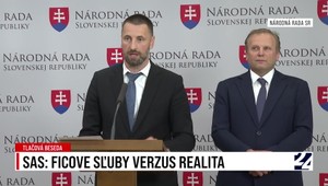 Tlačová beseda strany SaS: Ficove sľuby verzus realita