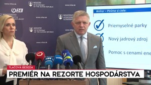 Tlačová beseda premiéra k návšteve ministerstva hospodárstva