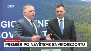 Tlačová beseda premiéra po návšteve envirorezortu