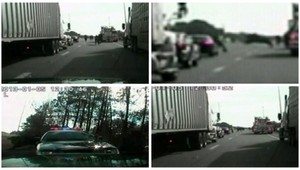 Rozzúrený býk na diaľnici! Napadol policajta...