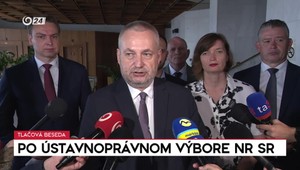 Tlačová beseda opozície po ústavnoprávnom výbore NR SR