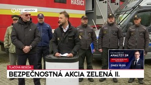 Tlačová beseda ministra vnútra k bezpečnostnej akcii Zelená II.