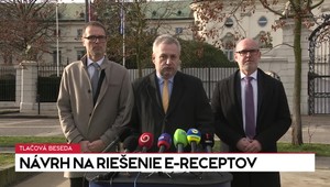 Tlačová beseda hnutia SaS o návrhu na riešenie e-receptov
